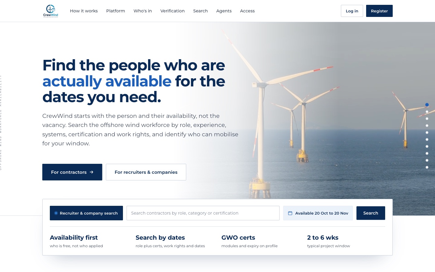 CrewWind website